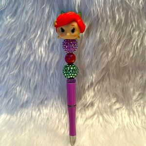 Disney’s Ariel beaded pen, new